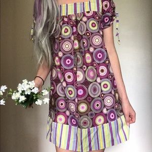 70’s inspired Psychedelic babydoll dress